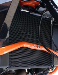 Afbeeldingen van Radiatorcover zwart Evotech Performance KTM 1050 Adventure '15-16