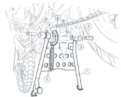 Afbeeldingen van Middenbok Hepco&Becker Honda XRV750 '93-03