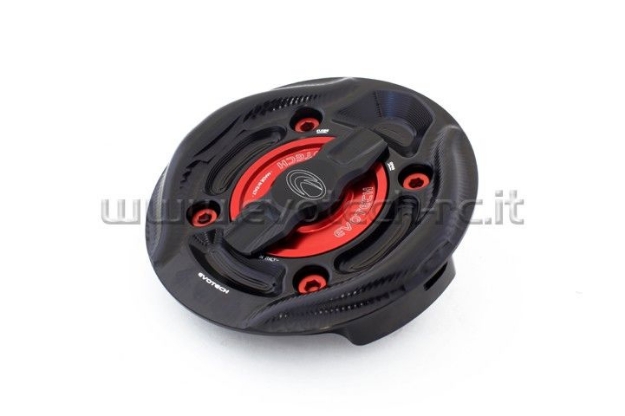 Afbeeldingen van Tankdop met snelsluiter van Evotech voor diverse Ducati modellen