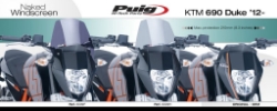 Afbeeldingen van Vervangingsruit naked bike Puig KTM 690 Duke '12-
