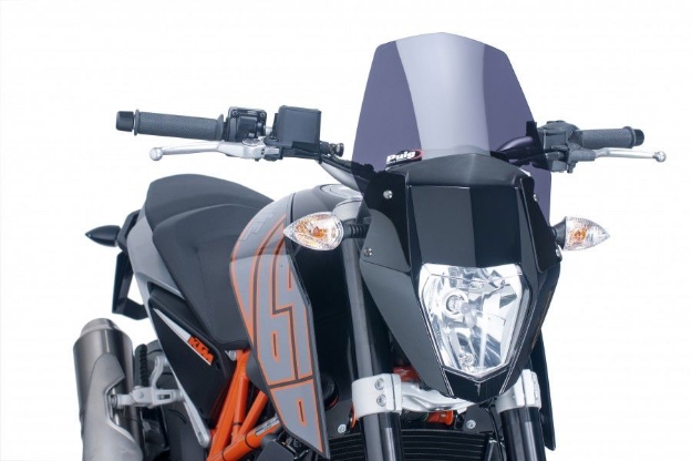 Afbeeldingen van Vervangingsruit naked bike Puig KTM 690 DUKE '12--donker getint