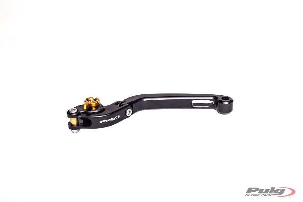 Afbeeldingen van Koppelingshendel Puig opklapbaar zwart/goud