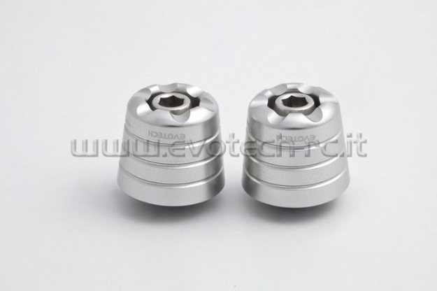 Afbeeldingen van Trillingsdempers Evotech voor diverse Kawasaki modellen (KA1)-Zilver