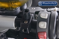 Afbeeldingen van Mirror clamp for additional mirror (Set) diverse BMW modellen - black Wunderlich