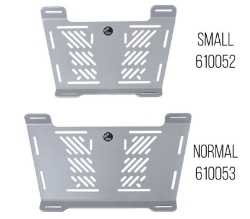 Afbeeldingen van Topdrager/sport zilver Hepco&Becker rack verbreder 'SMALL'