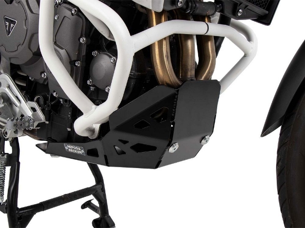 Afbeeldingen van Carterplaat zwart Hepco&Becker Triumph Tiger 900 Rally / GT / PRO '20-'23