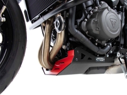 Afbeeldingen van Carterplaat zwart/rood Hepco&Becker Triumph Trident 660 '21-'24