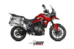 Afbeeldingen van MIVV Oval titanium demper met carbon cap Triumph Tiger 900 / GT / PRO / RALLY '21-