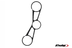 Afbeeldingen van Kroonplaatcover carbon look Puig BMW S1000RR '15-‘18