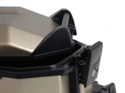 Afbeeldingen van Zijkoffer Xceed Jet Black 38 liter links Hepco&Becker