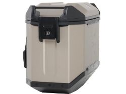 Afbeeldingen van Zijkoffer Xceed silver 38 liter links Hepco&Becker