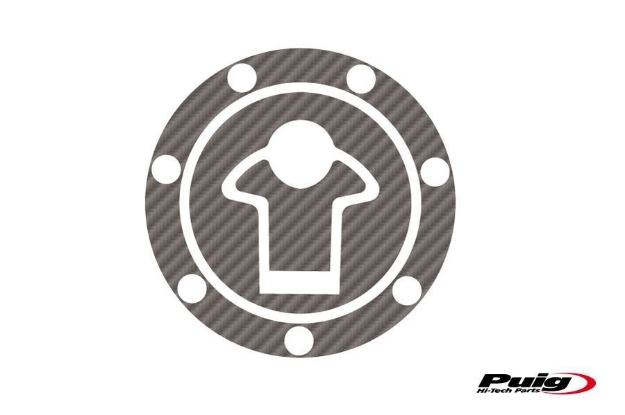 Afbeeldingen van Tankdopcover X-TREME Puig carbon look voor KTM 125 Duke '11-/ 390 Duke '13-// RC125/390 '14-