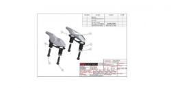 Afbeeldingen van Spiegelafdekplaatjes Evotech Triumph Daytona 675/R '13-