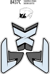 Afbeeldingen van Tankprotectieset 3-delig Puig Suzuki GSR750 '11-