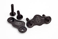 Afbeeldingen van Spiegelafdekplaatjes Evotech Aprilia RSV4 2009--Zwart