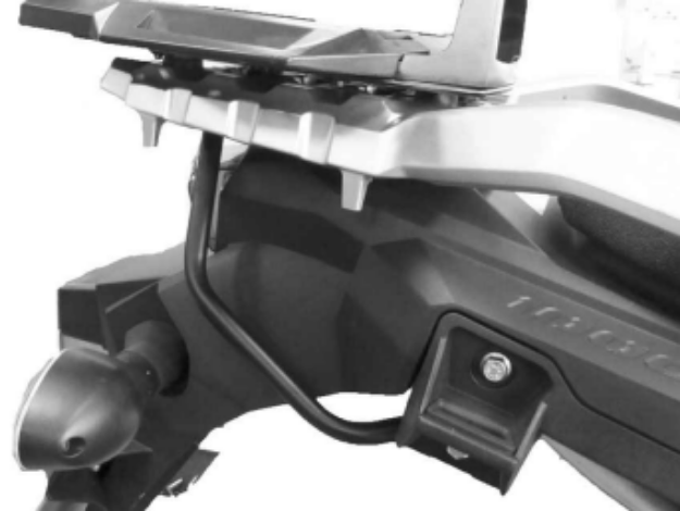 Afbeeldingen van Topdrager zwart verstevigingsbeugelset Hepco&Becker Suzuki DL650 / XT '17-