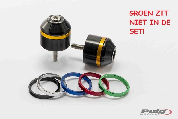 Afbeeldingen van Trillingsdempers Puig model SHORT WITH RING diverse Suzuki modellen (set van 2 stuks)