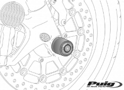 Afbeeldingen van Voorvorkprotector Puig Kawasaki ZX10-R '11-'15