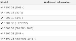 Afbeeldingen van Footrest lowering kit ERGO diverse BMW modellen - titanium Wunderlich