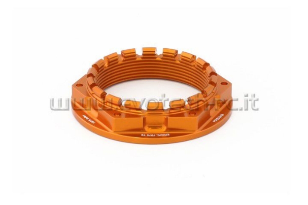 Afbeeldingen van Achterwielmoer aluminium Evotech KTM 1290 Superduke (TB-024AW)-Oranje