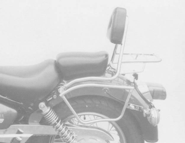 Afbeeldingen van Sissybar met rekje Hepco&Becker chroom Yamaha XV125/ XV250