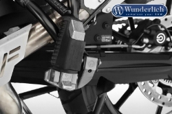 Afbeeldingen van Passenger footrest lowering kit diverse BMW modellen - titanium Wunderlich