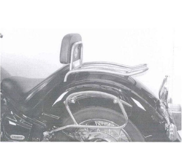 Afbeeldingen van Solorack met rugsteun Hepco&Becker chroom Yamaha XVS1100C