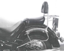 Afbeeldingen van Sissybar met rekje Hepco&Becker chroom Yamaha XVS1100C