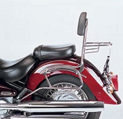 Afbeeldingen van Sissybar met rekje Hepco&Becker chroom Yamaha XV1600 Wild Star