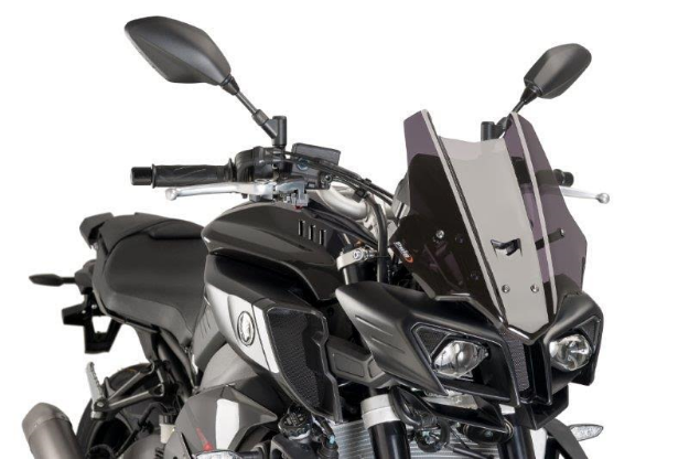 Afbeeldingen van Vervangingsruit naked bike Puig Yamaha MT-10 '16- donker getint