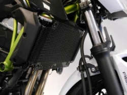 Afbeeldingen van Radiatorcover zwart Evotech Performance Kawasaki Z650 '17-
