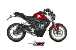 Afbeeldingen van MIVV RVS systeem met GP PRO black RVS Honda CB125R '21-