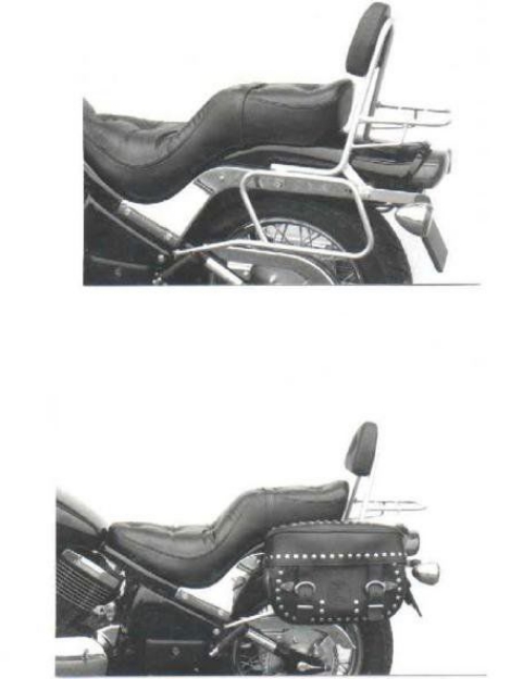 Afbeeldingen van Tassendragers standaard zwart Hepco&Becker Kawasaki VN800 DRIFTER