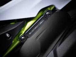 Afbeeldingen van Afdekplaatjes duo voetsteunen Evotech Performance Kawasaki Z650 '17-