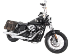 Afbeeldingen van Tassendragers Cutout zwart Hepco&Becker Harley Davidson Street Bob