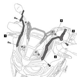 Afbeeldingen van Verhogingset voor ruit van Puig Honda CRF1000 Africa Twin '16-