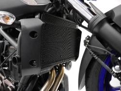 Afbeeldingen van Radiatorcover zwart Evotech Performance Yamaha MT-07 '18-24