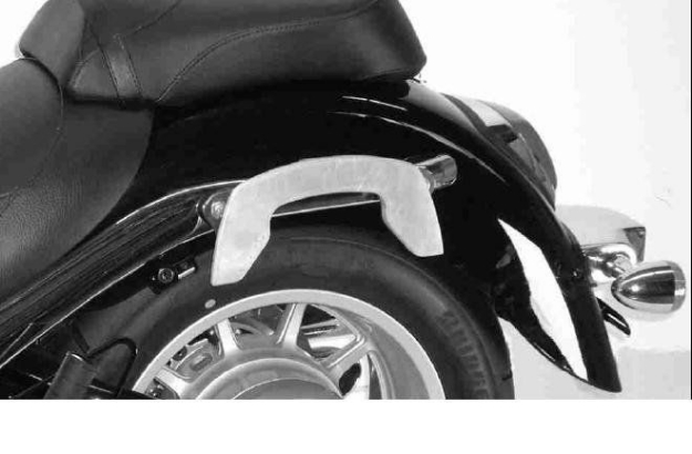 Afbeeldingen van C-Bow custom tasdragers chroom Hepco&Becker Suzuki C1800 Intruder