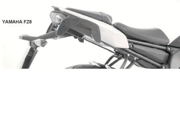 Afbeeldingen van C-Bow tasdragers zwart Hepco&Becker Yamaha FZ8 '10-'16