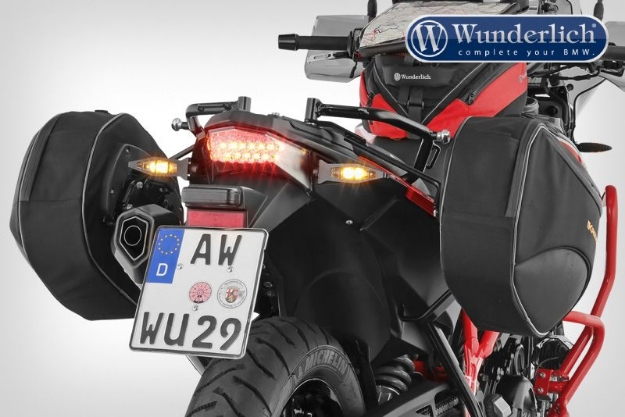 Afbeeldingen van Indicator protection long set back diverse BMW modellen - black Wunderlich