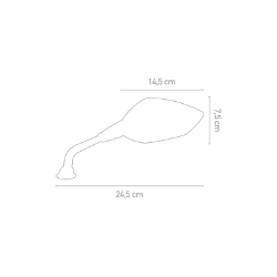 Afbeeldingen van Spiegel set model Extra van Chaft zwart