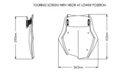Afbeeldingen van Vervangingsruit touring met opzetruitje Puig BMW F750GS/F800GS/F850GS/F850GS Adventure