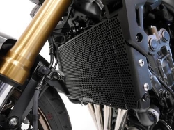 Afbeeldingen van Radiatorcover zwart Evotech Performance Honda CB650R '19-20