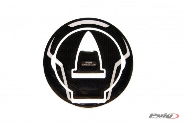 Afbeeldingen van Tankdopcover Puig voor Ducati '09- zwart/carbon look