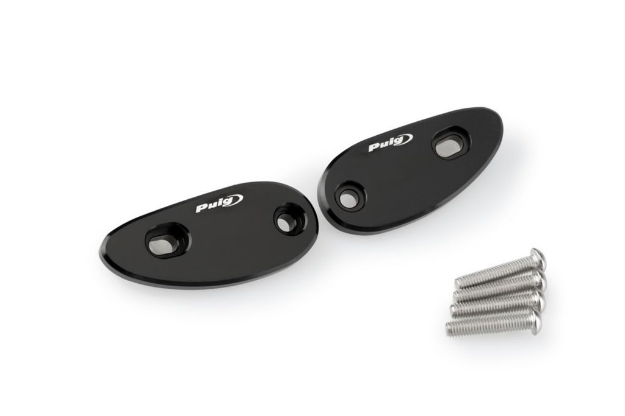 Afbeeldingen van Spiegelafdekplaatjes zwart Puig Honda CBR1000RR '17-