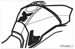 Afbeeldingen van Tankprotectieset 3-delig Puig Yamaha MT-09 Tracer '15-