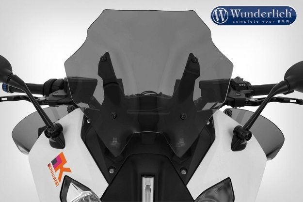 Afbeeldingen van Flowjet windshield Â»SPORTÂ« BMW R1200RS LC - smoked grey Wunderlich