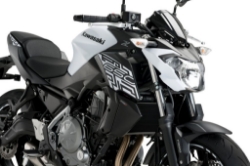 Afbeeldingen van Radiator panels zwart Puig Kawasaki Z650 '17-'19