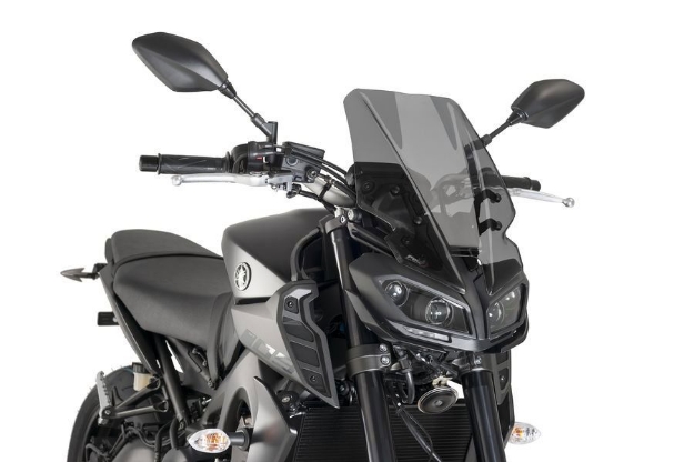 Afbeeldingen van Vervangingsruit naked bike Touring Puig Yamaha MT-09 '17-20 -donker getint