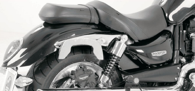 Afbeeldingen van C-Bow tasdragers chroom Hepco&Becker Triumph ROCKET III Classic '04-'10 / Roadster '11-'17
